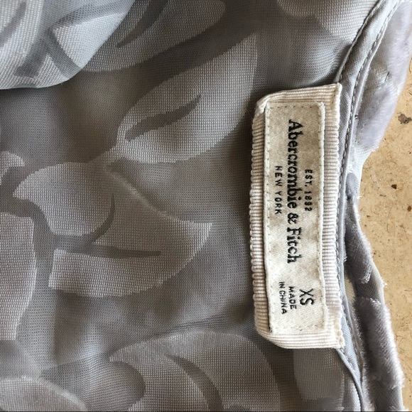 ABERCROMBIE grey rose sheer velvet cami - Picture 4 of 4